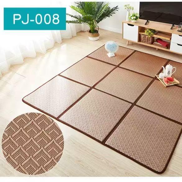 Woven Rattan and Bamboo Cooling Floor Mat for Bedroom and Living Room