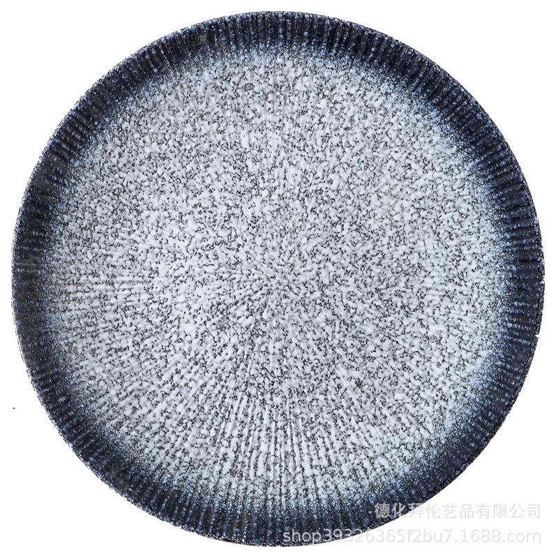 Японская керамическая полосатая тарелка креативная тарелка для стейков тарелка для спагетти ретро суши тарелка ресторанная коммерческая тарелка