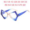 New Irregular Frame Flat Glasses Cat Eye Butterfly Glasses For Street Photography Degree -0.5 -1.0 -2.0 -3.0 -4.0 To -6.0