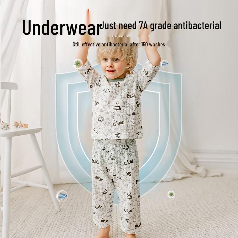 OUYUN Kids' Pure Cotton Spring/Summer Pajama Set