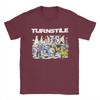 Turnstile  Pure Cotton T Shirt For Unisex Summer  Y2K Funny T Shirts Crewneck Novelty Tees Oversized Wholesale Tops
