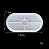 Oval Tray Cement Silicone Molds DIY Concrete Plaster Coaster Pottery Mould Home Decoration Handmade Crafts Ornement