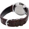 Мужские кварцевые часы Casio MTP-VT01L-2B Синий Коричневый кожаный ремешок Импортная модель