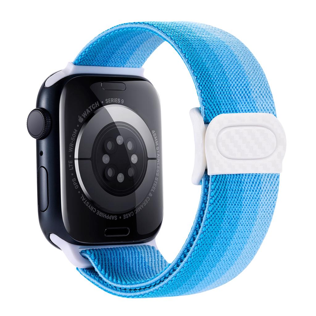 Nylon Strap For Apple watch band 45mm 40mm 44mm 41 46mm 49mm Elastic carbon bracelet correa iWatch series 9 8 7 6 se Ultra 2 10