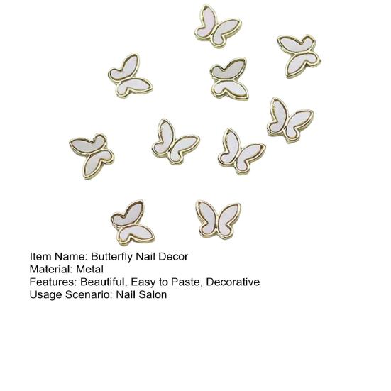 Красивые Подвески Для Ногтей Бабочки Сияющие Нежной Декоративной Формы