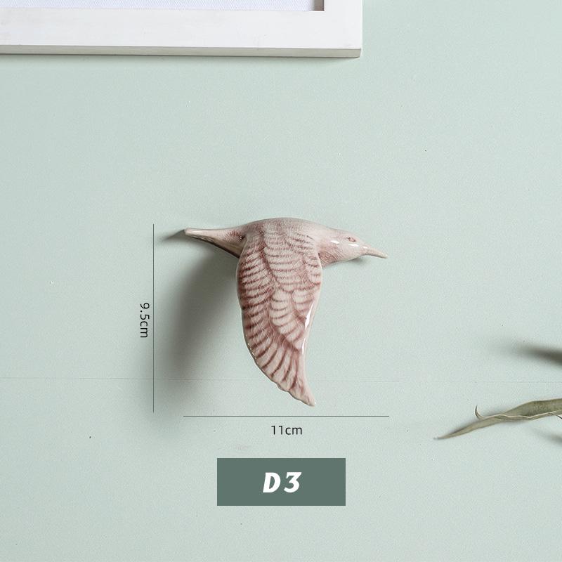 3D Керамические Птицы Настенный Подвесной Кулон Домашние Украшения Декор для ТВ-фона Ремесла Декор для Подвешивания в Гостиной Ручная работа