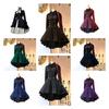 Medieval Renaissance Vintage Butterfly Long Sleeve Cosplay Dress