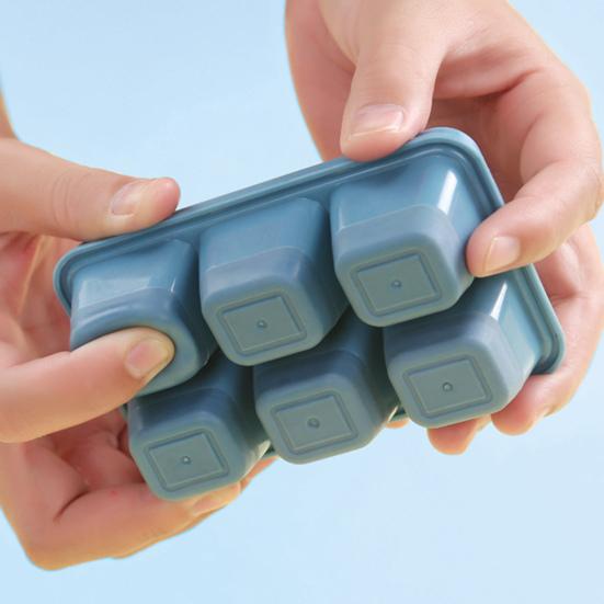 1 набор форм для льда с крышкой 6 решеток для самостоятельного изготовления коробки для кубиков льда силиконовая форма кухонные принадлежности