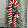 2pcs Twisted Christmas Foam Candy Cane Mini Christmas Tree Decoration  Party Favors