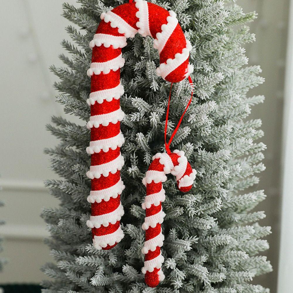 2pcs Twisted Christmas Foam Candy Cane Mini Christmas Tree Decoration  Party Favors