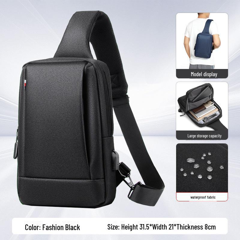Высококачественная водонепроницаемая сумка-мессенджер для мужчин и женщин из трансграничной моды - модная повседневная дорожная сумка через плечо на груди.