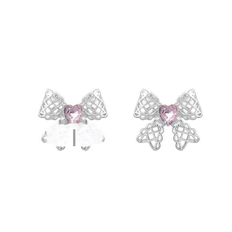 Элегантные серьги-бантики в форме сердца в балетном стиле: Шикарный, Легкий и Универсальный Дизайн