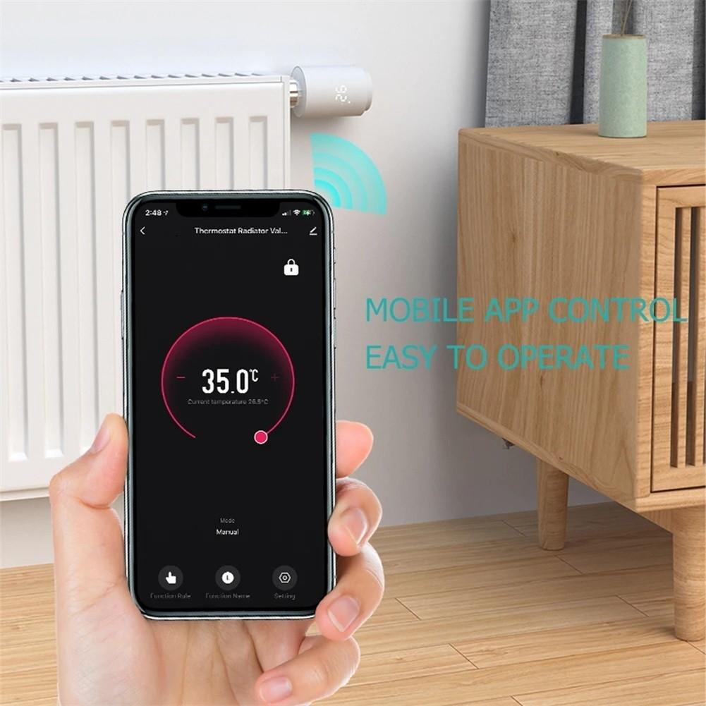 Для Tuya Для Zigbee Умный Термостат Радиаторный Клапан с Еженедельным Программируемым Расписанием для Энергосберегающего Отопления