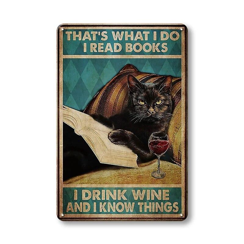 Винтажные металлические плакаты с черным котом, жестяная вывеска, мой Господь, настенные панно, забавные украшения, настенная живопись, модный стиль, домашний железный декор