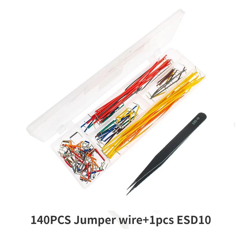 140/560/840PCS Jumper Wires U Shape Solderless Breadboard Jumper Cable DIY Electronics Kits With ESD-10 Anti-Static Tweezers
