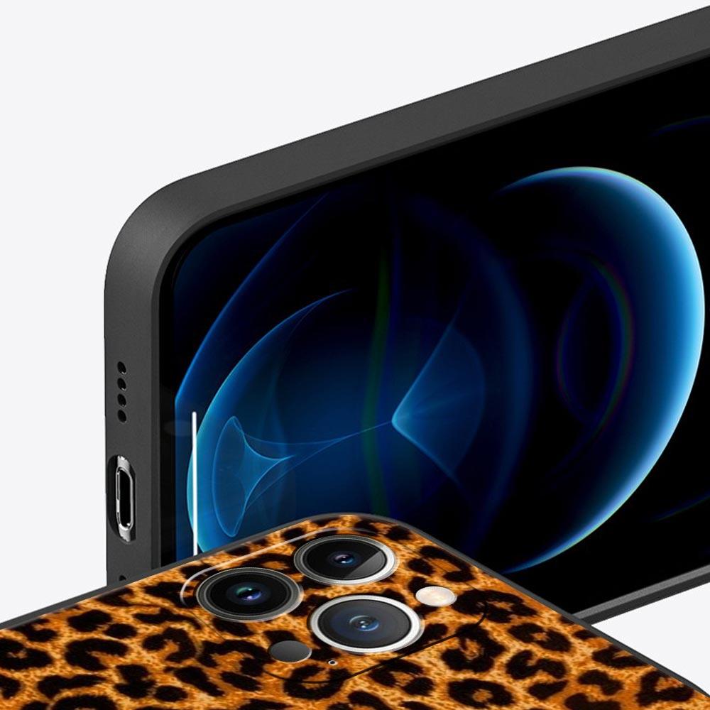 Модный чехол с леопардовым принтом тигра для iPhone 11 12 13 15 14 Pro Max, чехол для телефона X XR XS 7 8 Plus SE 2020, роскошный чехол Funda