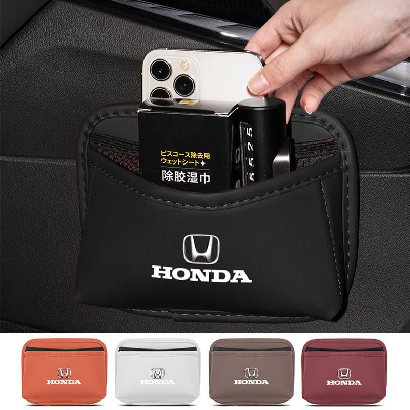 Car Organizer Pocket Bag Cards Phone Key Paste Bag Interior Accessories For Honda Jazz HRV CRZ 5th City CRXCivic FIT CRV Accord ajt256