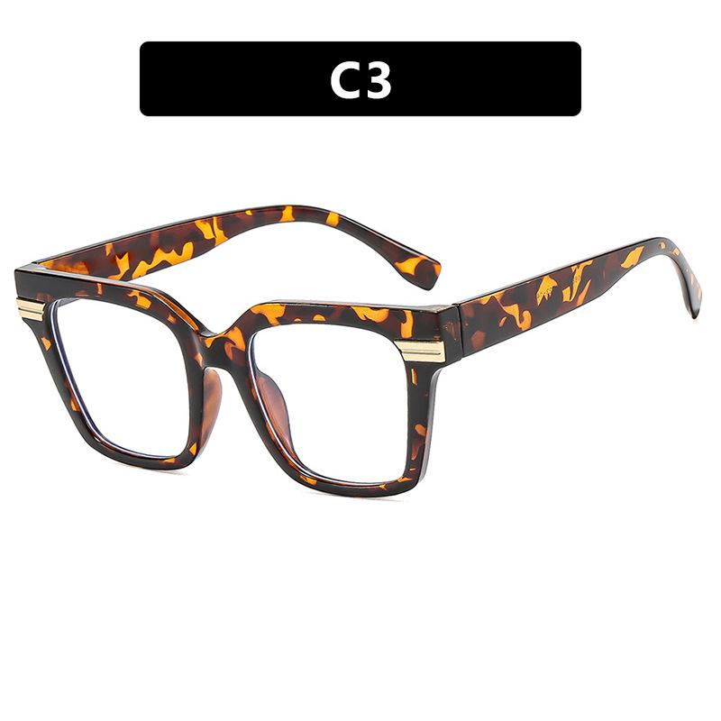 Thick Frame Oversized Square Reading Glasses Women Men Blue Light Protection Big Black Eyeglasses Transparent Computer Glasses