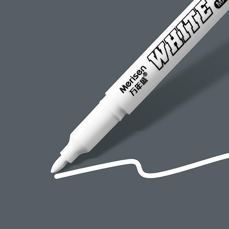 Белые Маркеры-Ручки, Перманентные Водонепроницаемые и Быстросохнущие Маркеры, Тонкий Наконечник для Камня, Пластика, Металла, Стекла, Дерева, Шины, Керамики