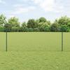 vidaXL Fence Posts 11 Pcs U-Channel Green 100 Cm Steel 3336790