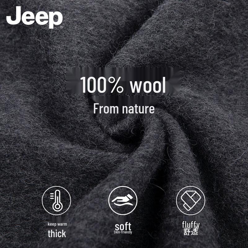 Jeep Men's Pure Wool Scarf