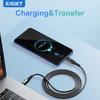 Кабель USB-C для быстрой зарядки мощностью 100 Вт — цифровой дисплей, нейлоновый плетеный кабель для iPhone 15 и других устройств на базе Android