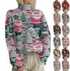 Christmas Sweatshirts For Women Knit Sweater Cute Shirt Fall Turtleneck Pullover Tops