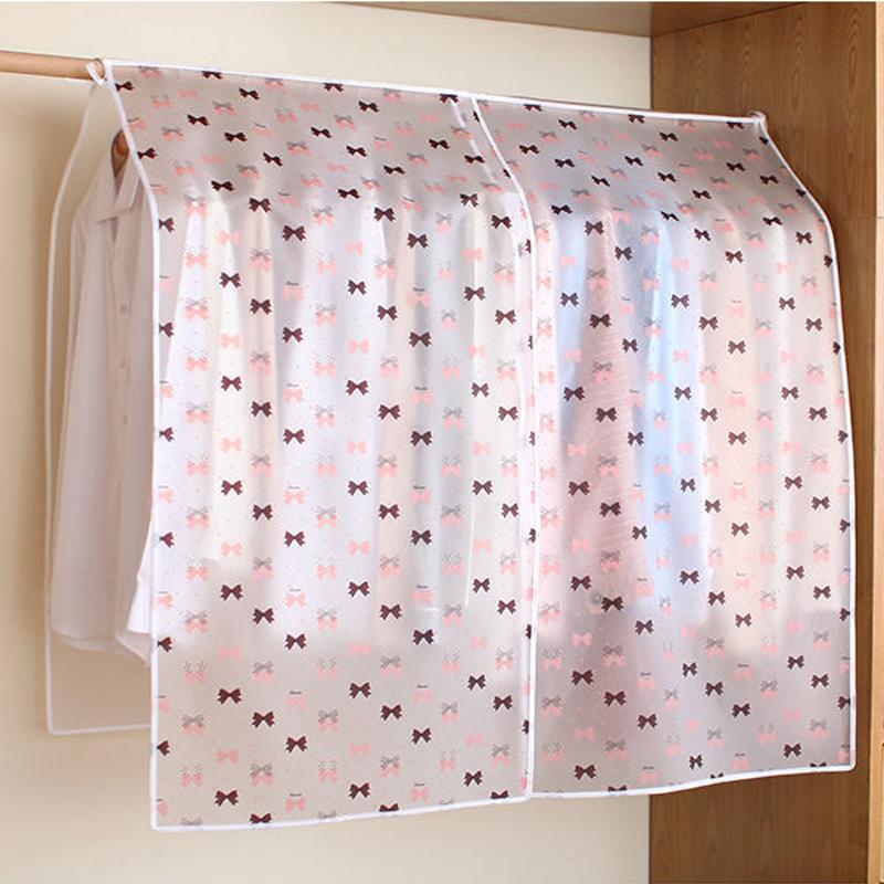 Прозрачный чехол для вешалки для студенческого общежития, чехол для куртки PEVA, чехол для одежды с цветочным узором, тканевый чехол для одежды