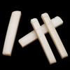 Bone Bridge Saddle and Nut, Set of 6 String Guitar Saddle and Nut, Guitar Replacement Part for Acoustic and Folk Guitar