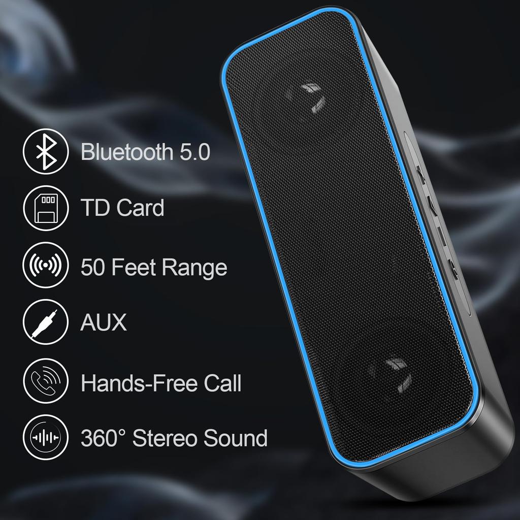 Bluetooth-динамик Bluetooth-динамик IPX7 водонепроницаемый беспроводной динамик TWS-совместимый портативный мобильный TF-карта AUX-совместимый микрофон USB-зарядка