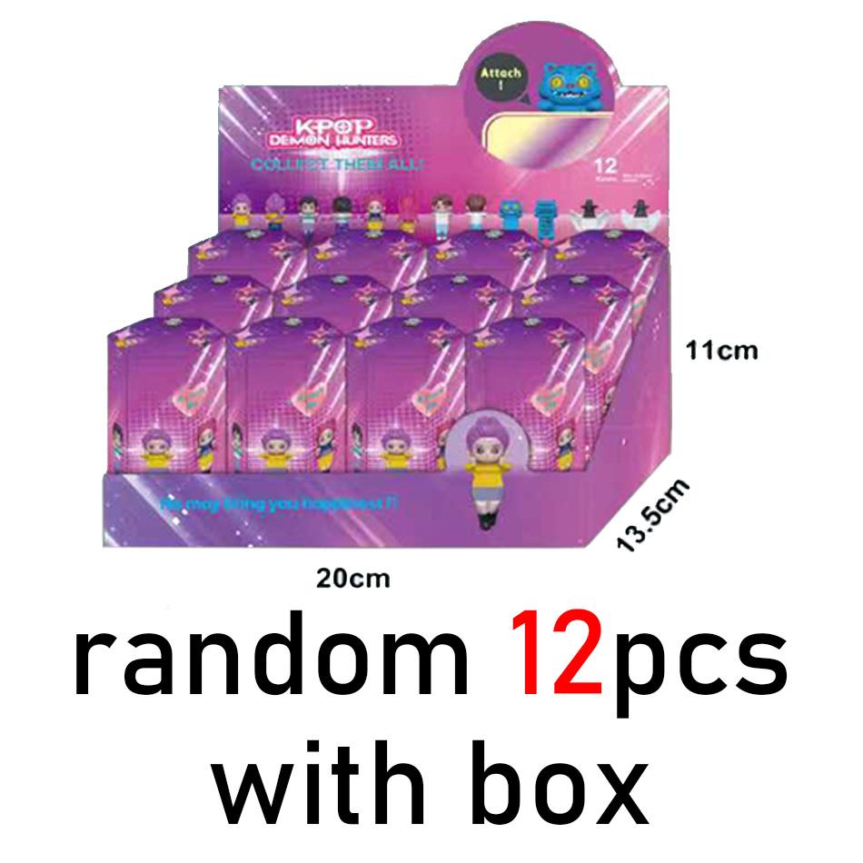 Demon Hunters Anime Figure Mini Toys Kpop Cute PVC Mystery Box Collectible Doll Model Desk Decoration Gifts