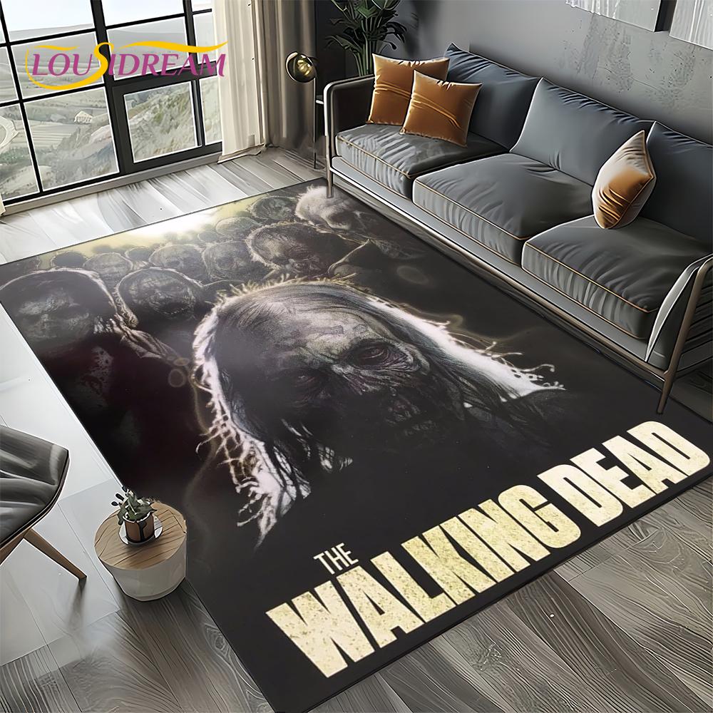 TWD Ходячие мертвецы Рик Дэрил Хоррор ТВ Ковер Коврик для Гостиной Спальни Дома Украшение Дивана, Детский Коврик Нескользящий Напольный Коврик