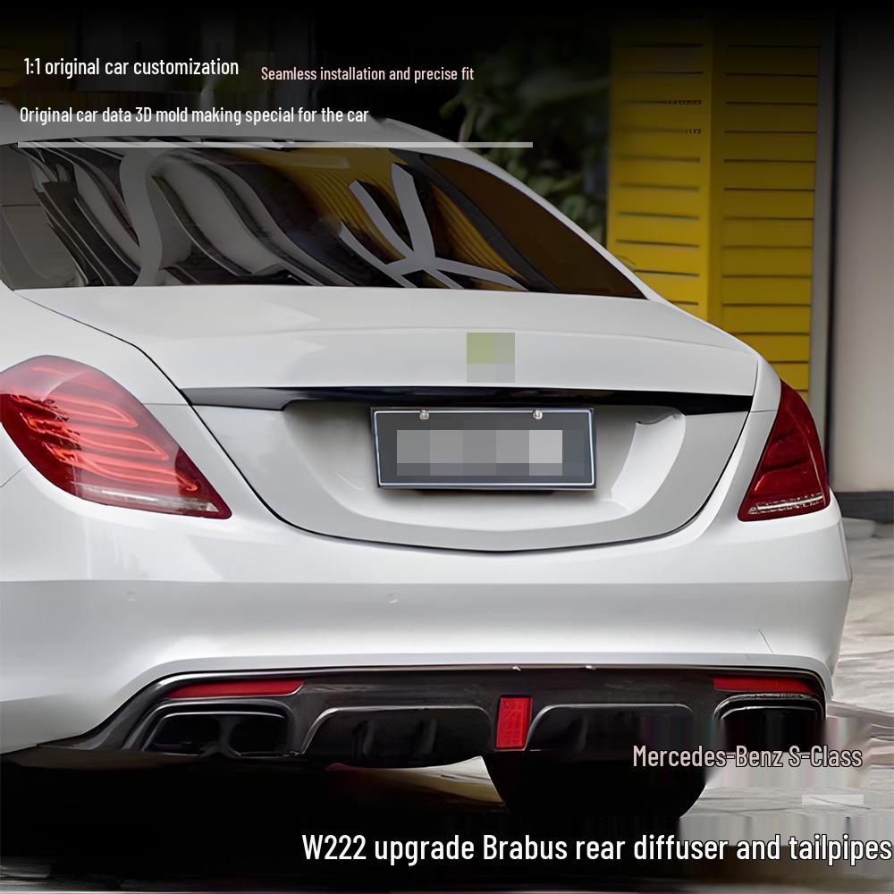 Mercedes-Benz S-Class W222 (2014-2017) Brabus Rear Diffuser Tailpipes with Quality Assurance