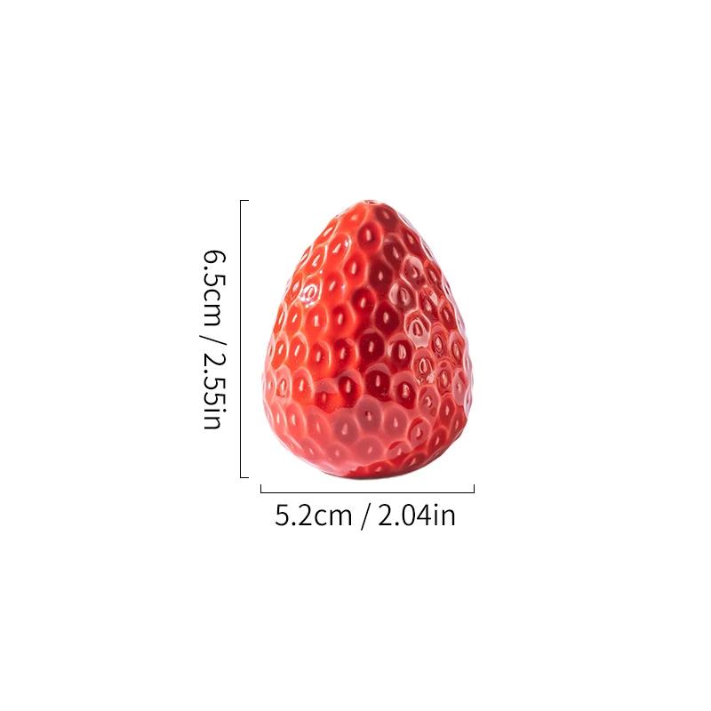 Клубничная моделирующая кулинарная керамическая банка для приправ, бутылка для масла, соевого соуса, уксуса, домашняя креативная кухонная банка для соли, бутылка для перца.