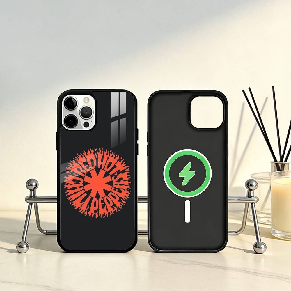 Red Hot C-Chili Peppers Band Phone Case For iPhone17,16,15,14,13,12,11 Plus,Pro Max Magnetic For Magsafe Wireless Charging