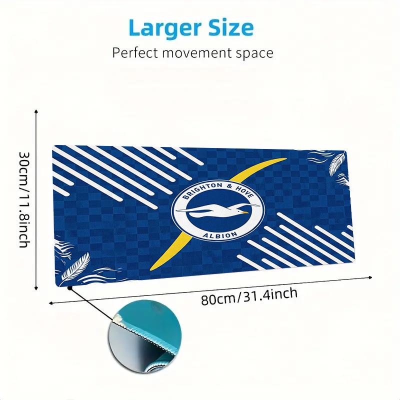 Brighton & Hove Albion Color Mouse Pad Large Gaming Table Cushion Non-slip Laptop Tablet Big Mousepad XXL Mat Mini PC Playmat With Lock edge