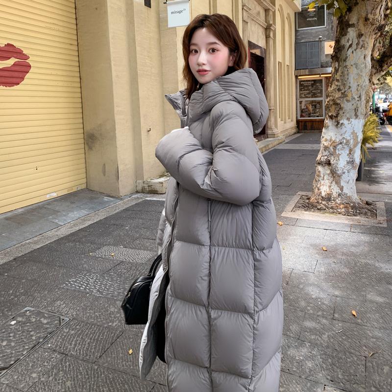Autumn Winter Thicken Warm Parka Women Casual Sweety Solid Color Big Pocket Loose Long Hooded Coat Jackets Outwear