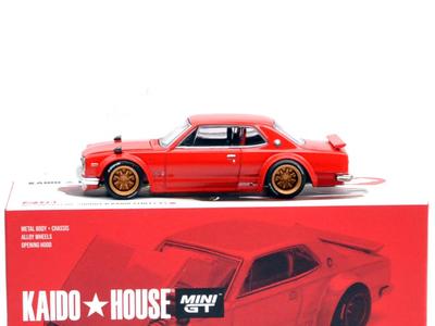 MINI GT Масштаб KAIDO HOUSE NISSAN SKYLINE 2000 KAIDO STREET V1 КРАСНЫЙ MINI GT Kaido House Nissan Skyline 2000 KAIDO STREET V1 КРАСНЫЙ KHMG175 164 - GT-R