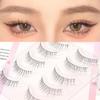 Little Devil False Eyelashes Thin Transparent Stem Fake Eyelashes Soft Manga Lashes Women
