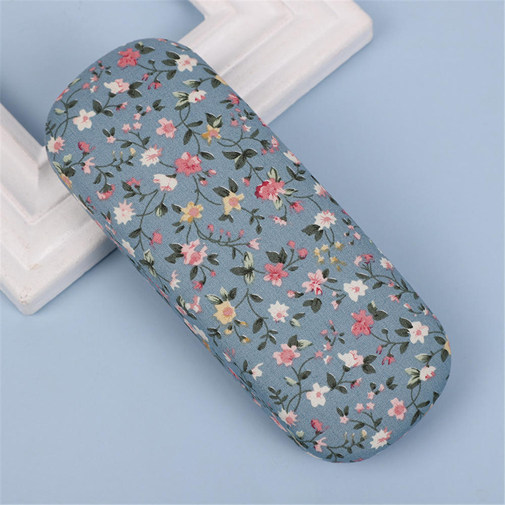 Unisex Hard Glasses Box for Men Women Reading Myopia Glasses Protector Case PU Leather Solid Color Fashion Eyewear Accessories