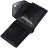 Unisex Wallet with Coin Holder Made of Glossy Genuine Leather GRANDE PELLE Wallet 16806 Black