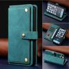 iPhone16 Retro Leather Case for Apple 12 & 14Pro: Flip Phone Protection with Multi-Function Card Slots