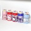 1 Набор Кукольный домик Sanrio Миниатюрный ведерко для цветных ручек Мини-карандаш Школьные принадлежности Модель Игрушка для игры в притворство Ребенок Аксессуар для кукольного домика