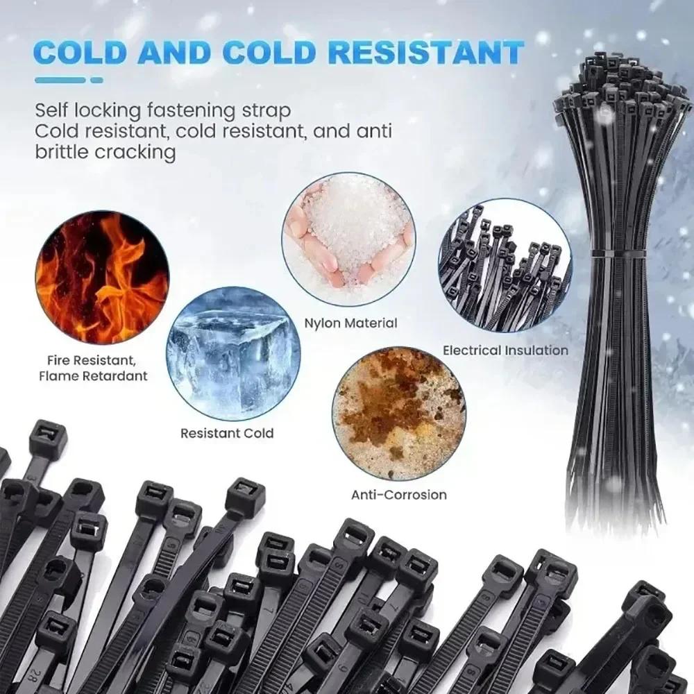 Self Locking Nylon Cable Ties, Wire Harnesses, Buckles, Plastic Straps, Cable Ties, High-temperature Resistant Tensioners Parts