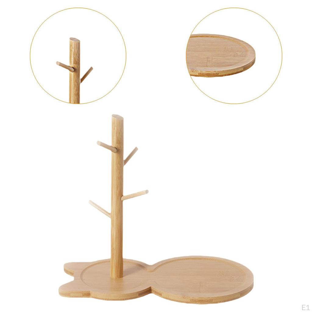 Деревянный поднос для ключей, подставка для украшений, органайзер-валет с крючками, блюдо для хранения для шкафа, столешницы