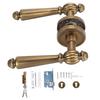 Bronze Door Handle Lock Quiet Copper Core Retro Door Handle Lock for Bedroom Living Room