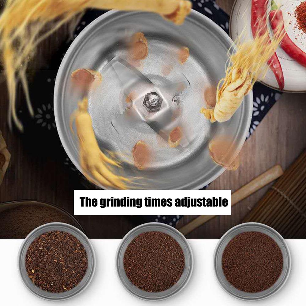 Multipurpose Electric Coffee Bean Grinder Stainless Steel Grinding Machine for Seeds Spices Herbs