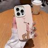 Модный розовый полосатый ковбойский ботинок Чехол для iPhone 17Air 16 15 14pro 13 12 11 Pro Max Plus Роскошный Y2K Эстетика Мягкий ТПУ Чехол