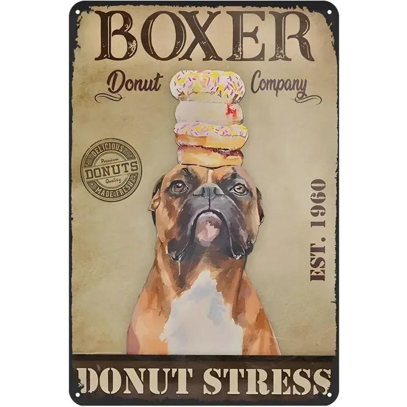 Metal Tin Signs Corgi Labrador Wall Decoration Plaque Vintage Art Poster Iron Painting for Man Cave Home Cafe Garden Club Bar