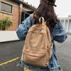 Школьный женский рюкзак в стиле ретро, ​​холст, большая вместимость, студенческий рюкзак
